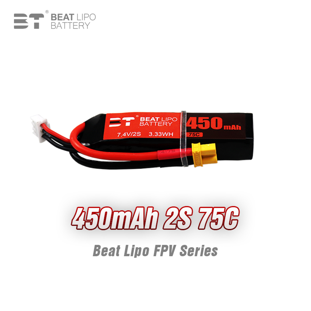 BEAT 2S 7.4V 450mAh 75C LiPo แ - Drone Battery Li-Ion บทวิจารณ์และราคา
