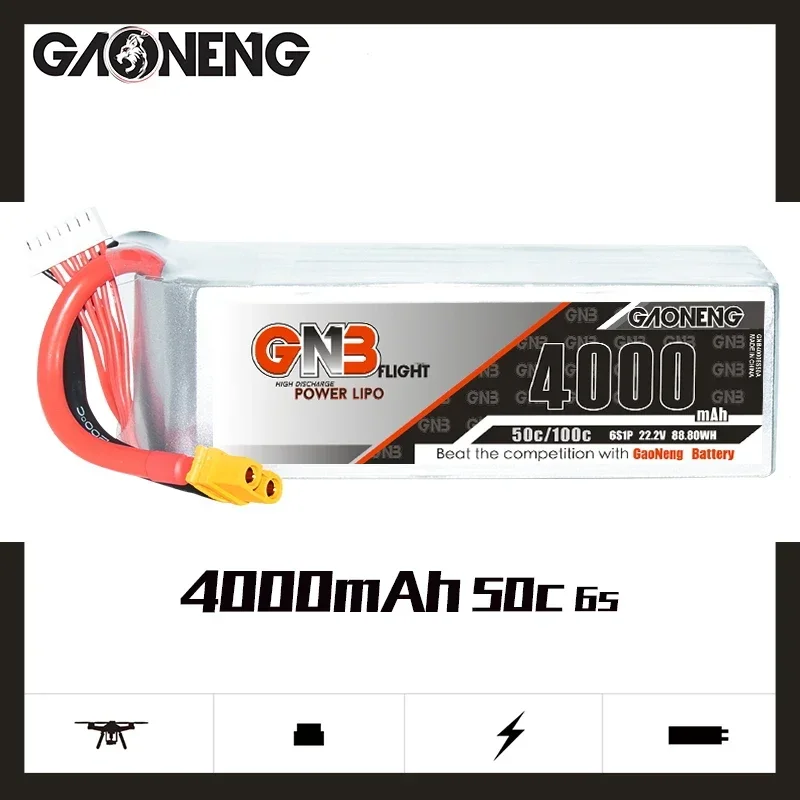 GAONENG GNB 4000mAh 6S 50C 100 - Drone Battery 4S บทวิจารณ์และราคา