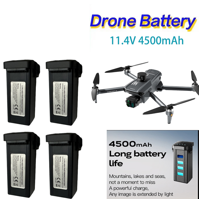 11.4V 4500mAh แบตเตอรี่ Lipo อ - Drone Battery Li-Ion บทวิจารณ์และราคา