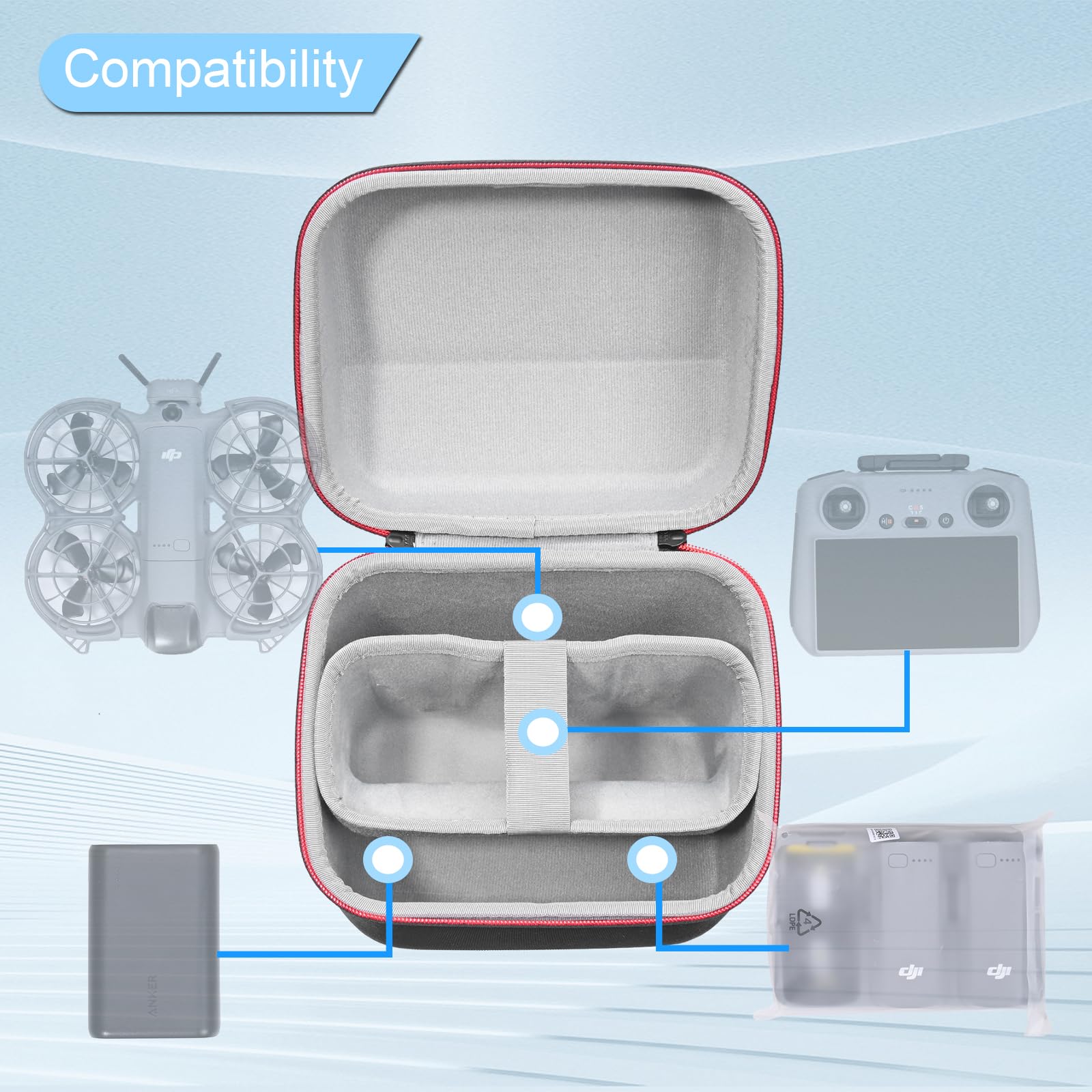 กระเป๋าพกพาสำหรับ DJI Neo 2 Fl - Drone Battery Bag บทวิจารณ์และราคา
