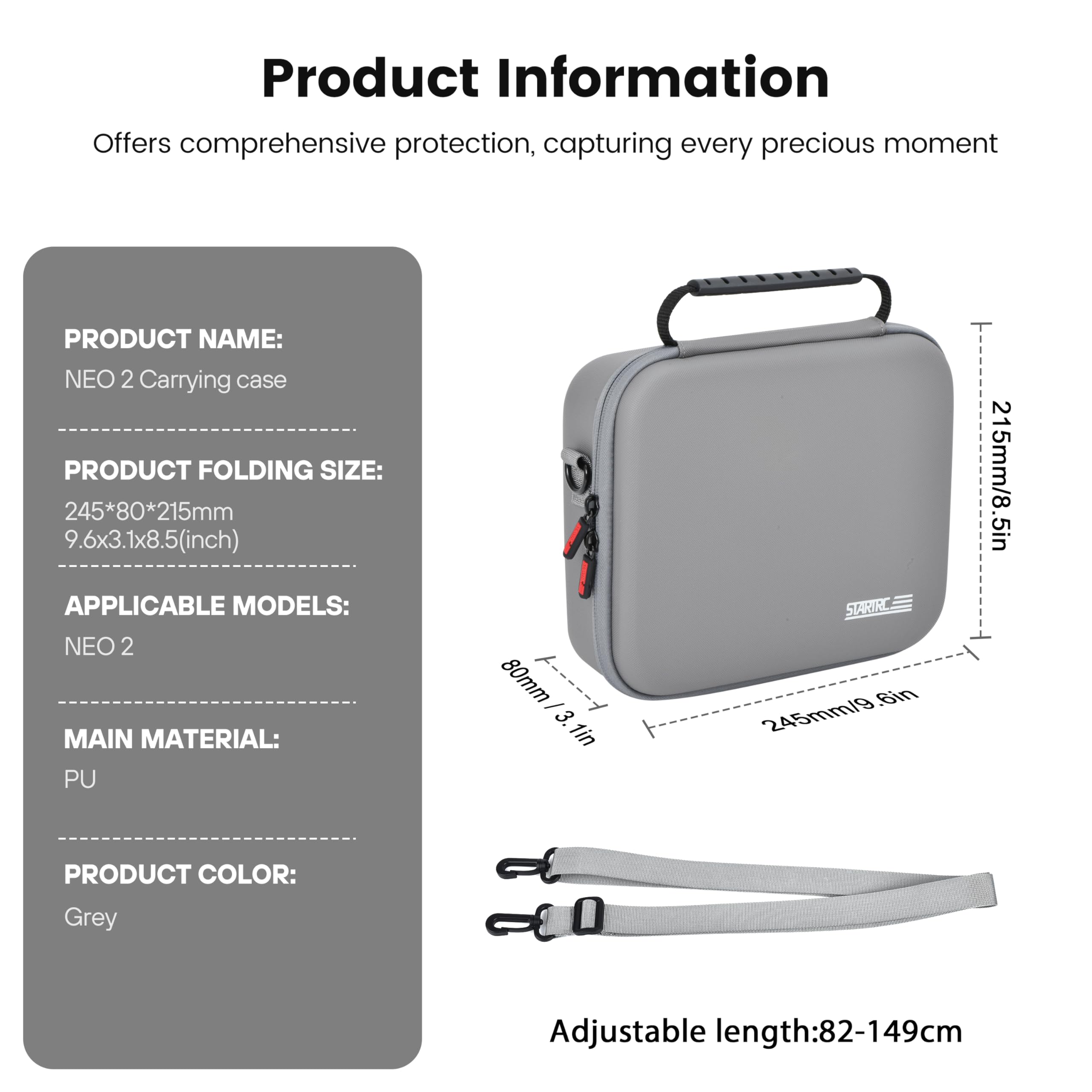 กระเป๋าสะพายไหล่ PU แบบพกพา Ne - Drone Battery Bag บทวิจารณ์และราคา